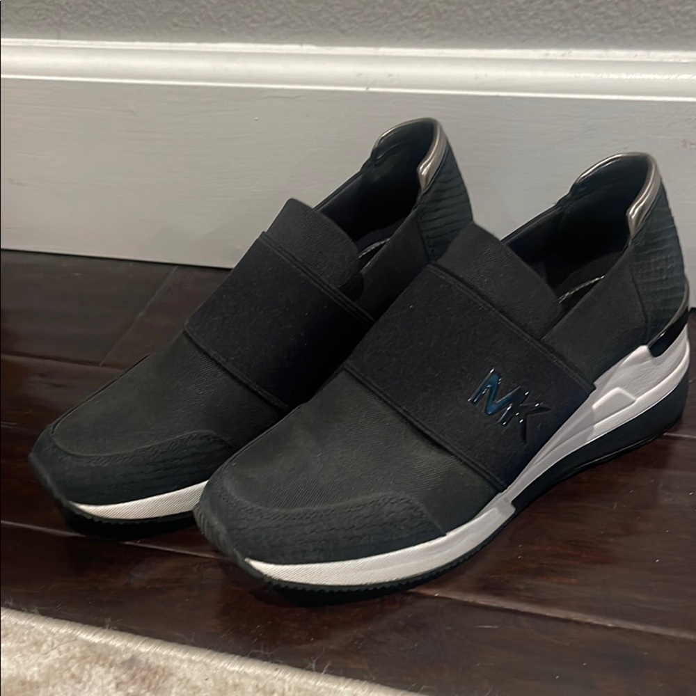 Michael Kors Black Slip-On Sneakers